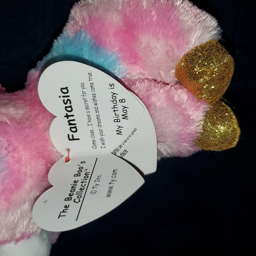 NEW Fantasia unicorn Beanie Boo 🦄 - Picture 7 of 7